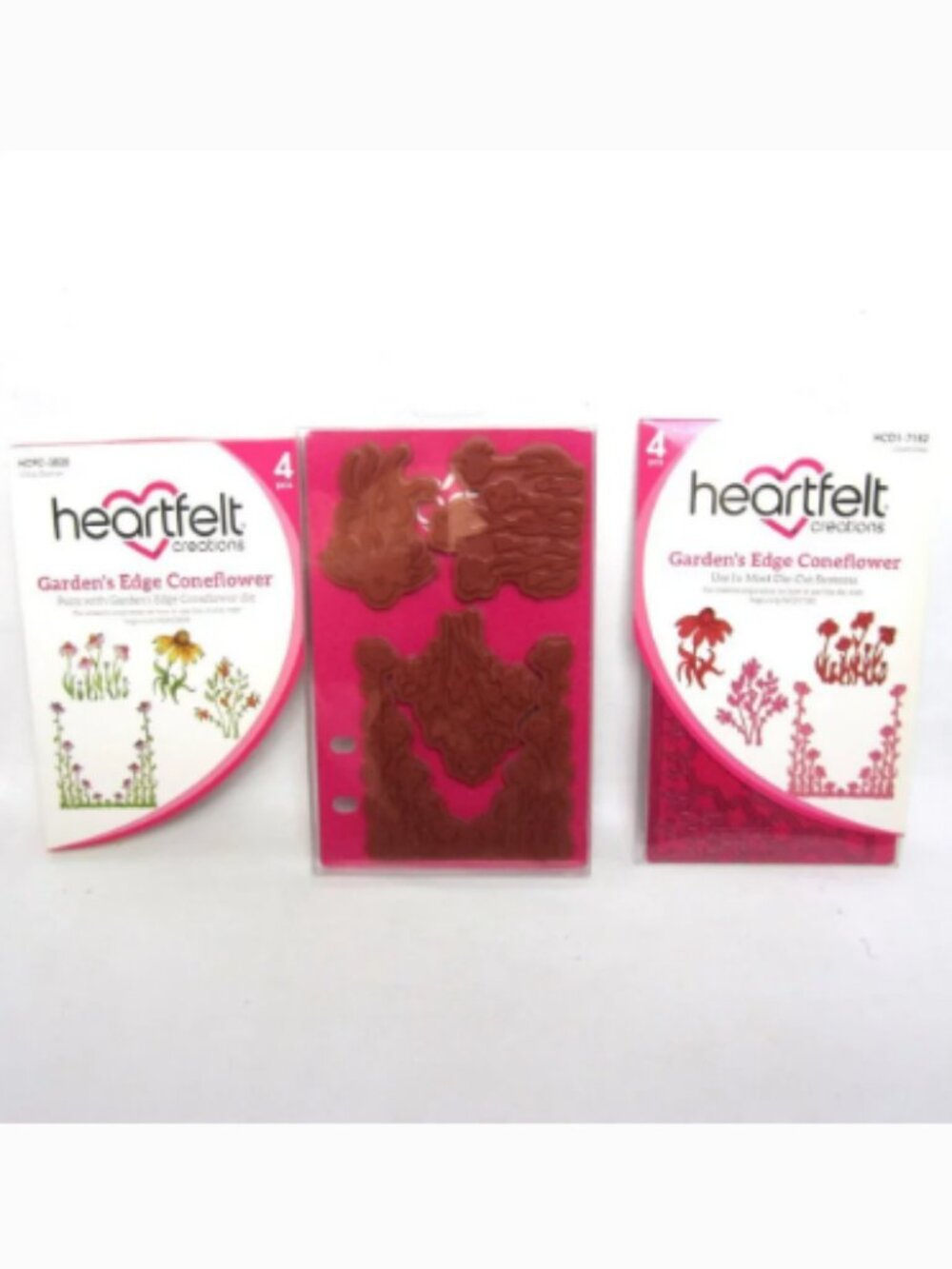 Heartfelt Creations Garden's Edge Coneflower Craft Dies & Cling Stamps Flowers